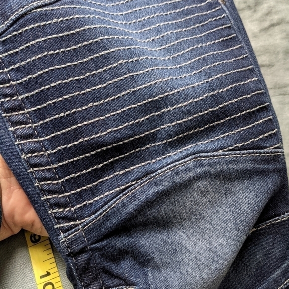 TRUE Religion Moto Super Skinny Jeans in Shoreline Dark 27 - Picture 8 of 11